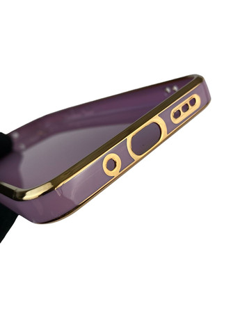 Чохол для Redmi 9A з кільцем MagSafe із золотою окантовкою на сяомі редмі 9а чорничний gs1 Xiaomi (366233486)