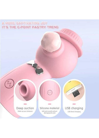 Кліторальний вакуумний вібратор в капелюшку Wo-sex Lilo USB No Brand (370203671)