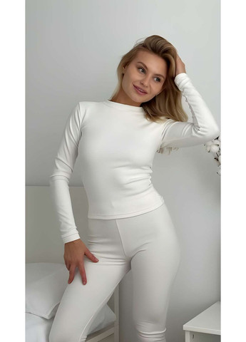 Женский теплый зимний термокостюм термокомплект термобелье молочное Україна (366869004)