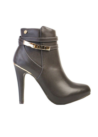 Коричневые ботильоны из экокожи на каблуке женские 40 коричневый XTI