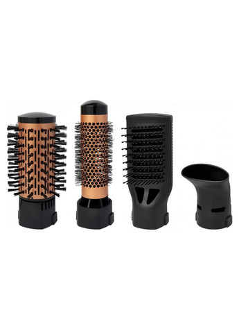 Фен щітка браш для волосся 4в1 RHC490-T гребінець, що обертається, стайлер з турмаліновим покриттям 1200 Вт Rotex (297331232)