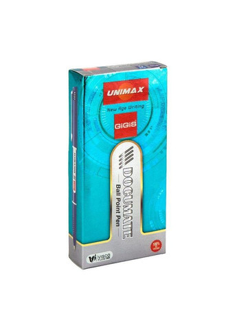 Ручка шариковая Documate синяя (UX-120-02) Unimax (362429913)