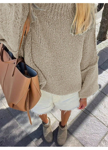 Коричневий демісезонний светр SHEIN