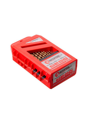 Сверла для металла 25 шт. HSS 1-13 мм со 135 град. заточкой для дрели Intertool (335400399)