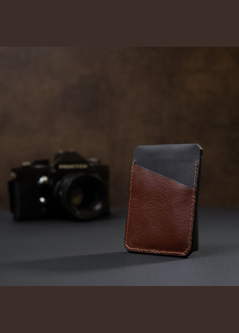 Мужской кожаный картхолдер 11364 Коричневый Grande Pelle (331913446)