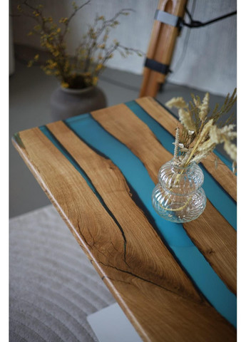 Столик журнальний дерево + епоксидна смола «Прямокутний, №1» 108,5x52,5 см (2240042) Vitan (365877228)