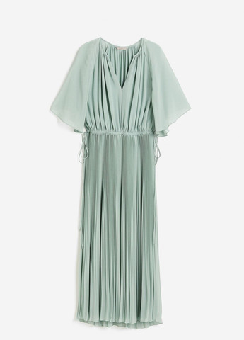 Бірюзова святковий сукня H&M однотонна