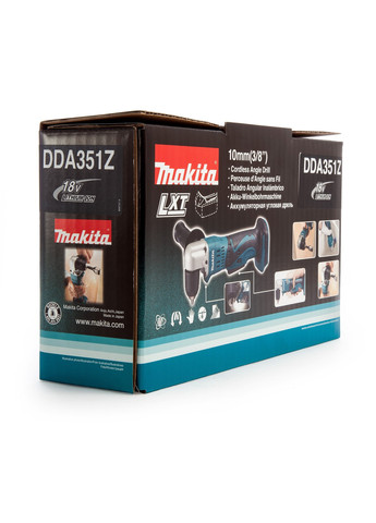 Акумуляторний кутовий електричний дриль DDA351Z LXT (18В, 10мм) ручний електродриль (4143) Makita (295036020)