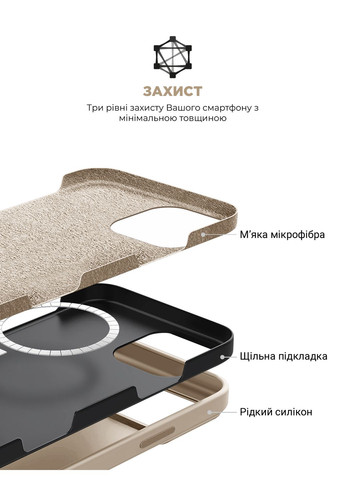 Чехол ICON2 MagSafe для Apple iPhone 16 Pro Ivory (ARM80190) ArmorStandart (343047805)