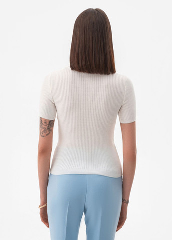 Молочный женский универсальный трикотажный джемпер SVTR