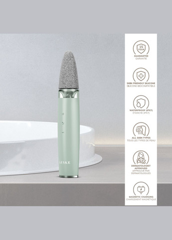 Шліфувальна пилка для стоп з додатковими насадками Electric Pumice Foot Smoothing Multi-Pen 8в1 green GESKE (341526000)