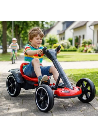 Дитячий складний електромобіль Go-Kart з акумулятором електрокар до 50 кг Червоний (2104619474) No Brand (391240973)
