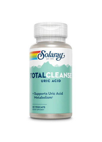 Добавка Total Cleanse Uric Acid - 60 vcaps Solaray (288677449)