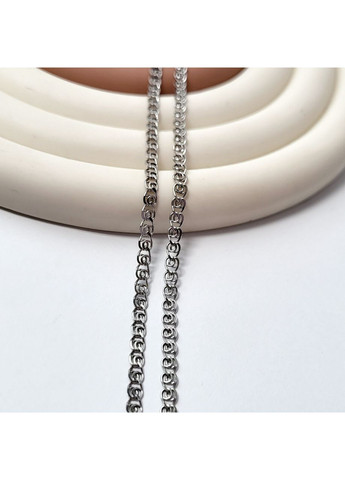 Серебряная плоская цепь Лав см серебро 925 пробы Родированное 3.40г 841р2/50 No Brand (306854441)