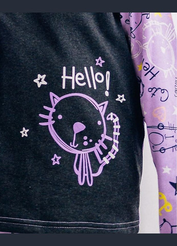 Фиолетовая пижама для девочки hc (h001-6076-024-33-5-н) No Brand