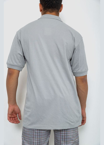 Оливковая поло мужское однотонное 244r015 с длинным рукавом Ager