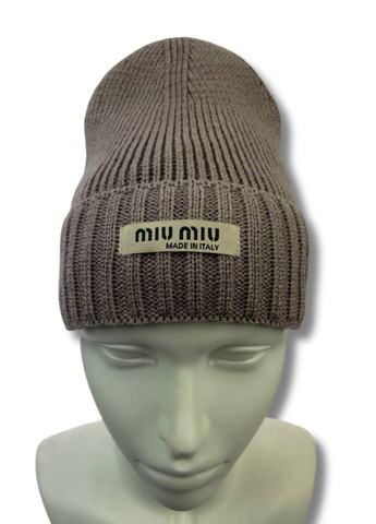 Жіноча зимова шапка на флісі - МіуМіу / MiuMiu No Brand Шапка жіноча (364103403)