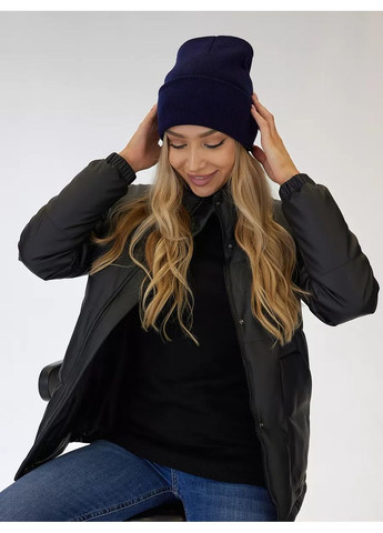 Молодежная двухслойная шапка бини Шорт No Brand Шапка біні шорт лопата (341083833)