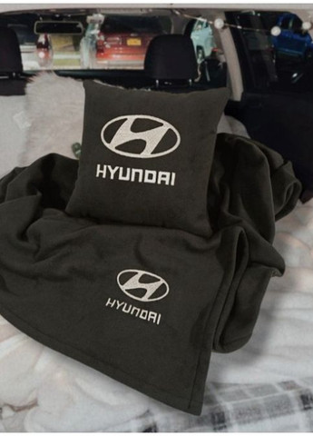 Автомобильный плед и подушка "Hyndai' No Brand (369717425)