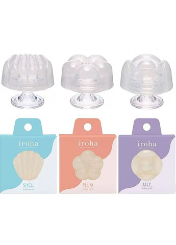 Масажер для клітора рельєфний Petit Lily, білий, 5.3 х 3.5 см Iroha (303909809)