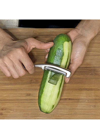 Нож экономка овощечистка для тонкой чистки овощей и фруктов из нержавеющей стали 16.5 см Kitchen Master (335014538)