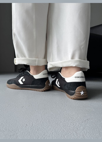 Черные демисезонные кроссовки мужские и женские converse run star trainer black | конверс ран черные No Brand