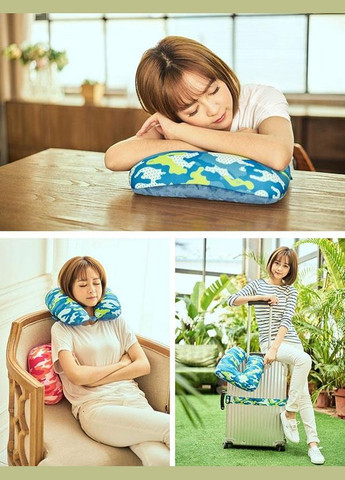 Подушка под шею (синий милитари) M Square (298410171)