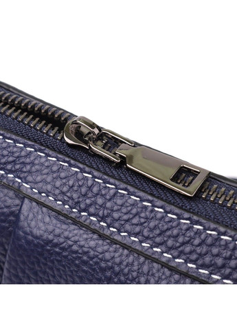 Женская кожаная сумка с эффектной драпировкой 22897 Синий Vintage (356452187)