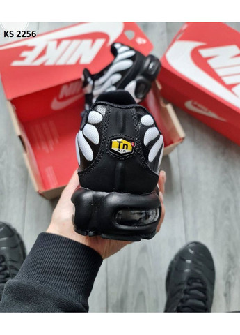 КРОССОВКИ ЖЕНСКИЕ NIKE AIR TN MAX PLUS WHITE BLACK НАЙК АИР МАКС ТН ПЛЮС No Brand чёрные демисезоны (367177822)