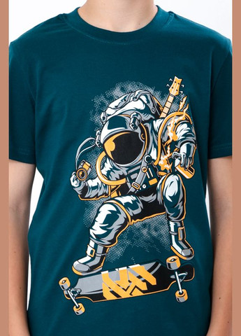 Смарагдова літня футболка для хлопчика (підліткова) (p-4516) Носи своє