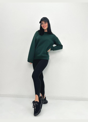 Зеленый демисезонный женский теплый батник Fashion Girl