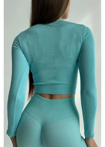 Кроп-топ в рубчик с длинными рукавами CROP TOP RIBBED InSecret — 382706353