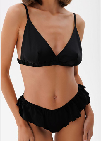 Чорний демісезонний комплект білизни №1329 Leinle