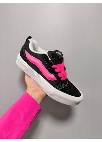 КЕДИ ЖІНОЧІ VANS KNU SKOOL BLACK PINK ВАНС КНУ СКУЛ No Brand рожеві демісезони (369389198)