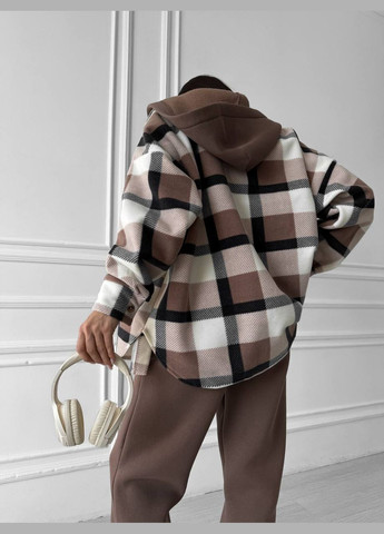 Якісний костюм двійка з турецької тринитки на флісі, костюм в універсальному розмірі (сорочка в клітку+штани) No Brand 632-2 (306518965)