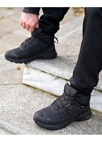 Чорні Зимовий зимові термо черевики black Salomon