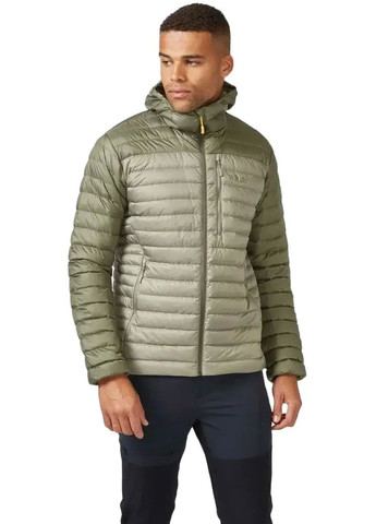 Комбінована демісезонна куртка microlight alpine jacket ight khaki/stone Rab