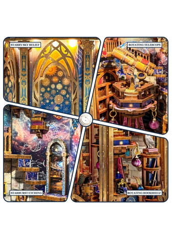 Бук Нук Ліхтар Галактики Інтер'єрний конструктор The Lantern of Galaxy DIY Book Nook Kit SQ-07 No Brand (365652874)