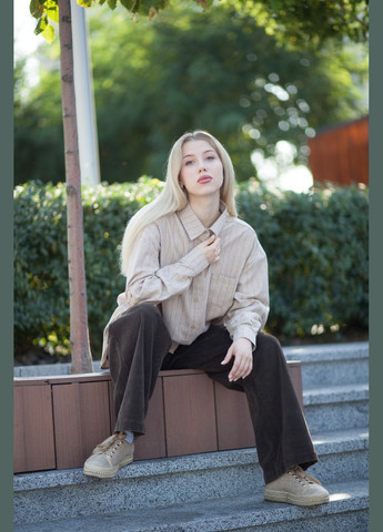 Сорочка жіночій - оверсайз в смужку на ґудзиках JUGO LONDON (304726976)