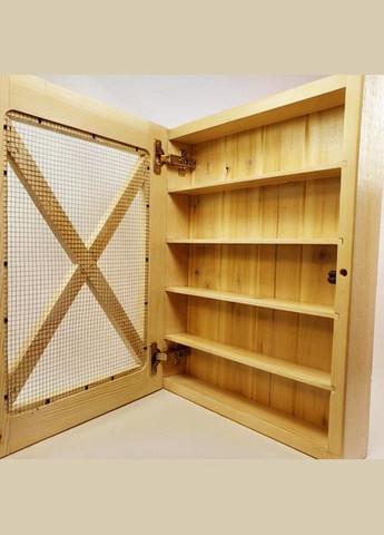 Настенный шкафчик для медикаментов из дерева Авиценна ваниль (АПТ-000102) No Brand (328909427)