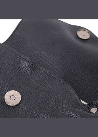 Жіноча шкіряна сумка через плече із трикутним клапаном Vintage чорна (sku_22254) No Brand (329853146)