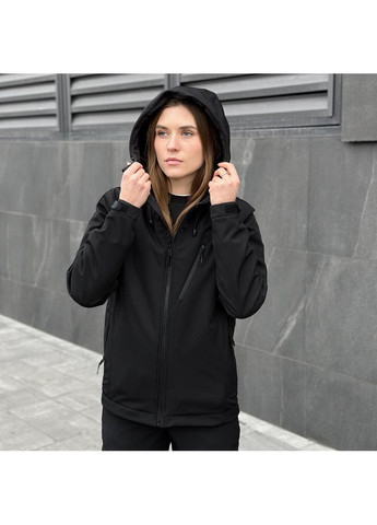 Чорна демісезонна стильна та функціональна куртка для активного повсякденного носіння Vakko