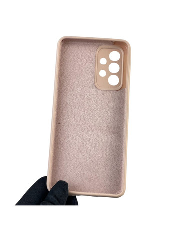 Чехол для Galaxy A33 5G (SM-A336) силиконовый с микрофиброй нескользящий на самсунг а33 5г пудровый Samsung (366385727)