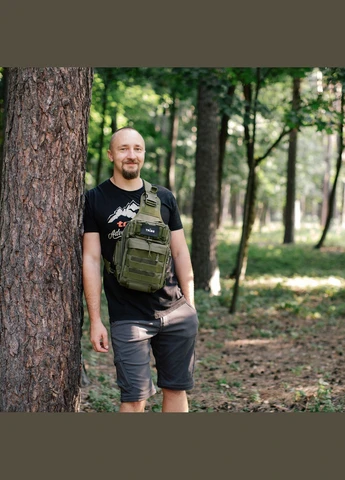 Сумка через плече Sling Pack 6,5 L T-IE-0003, olive Tribe (390698552)