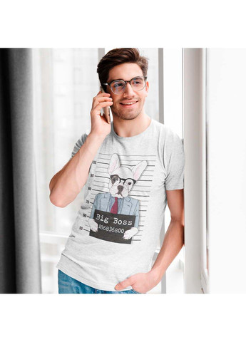 Біла футболка big boss police. великий бос. поліція Кавун