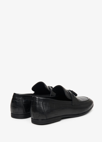 Черные лоферы, цвет черный Estro