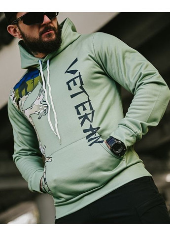 Тактическое мужское худи на флисе Ветеран олива No Brand (364188815)