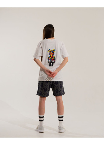 Футболка біла Bape A Bathing Ape x Medicom Toy Camo Bear White Tee Womens - (356677804)