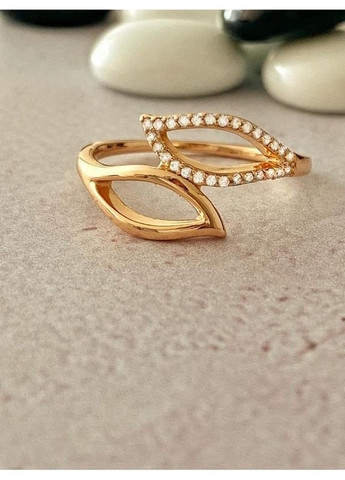 Позолочене Кільце р.16.5, р.18.5, Позолочена каблучка. Позолота No Brand (363330293)