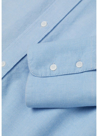 Жіноча сорочка оверсайз Н&М (57340) L Блакитна H&M (295589936)